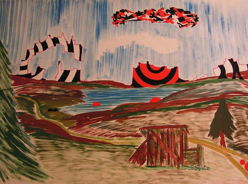 Irritating Landscape, 1975, Temp-Karton, 91x62.jpg